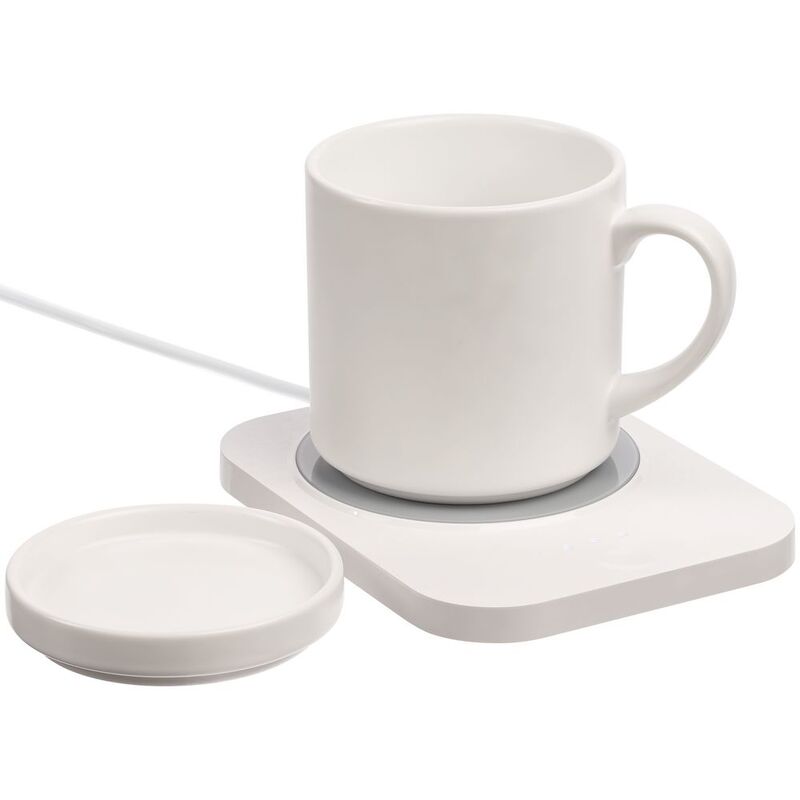 Кружка с подогревом и беспроводной зарядкой dualBase plus, белая арт.15783.60