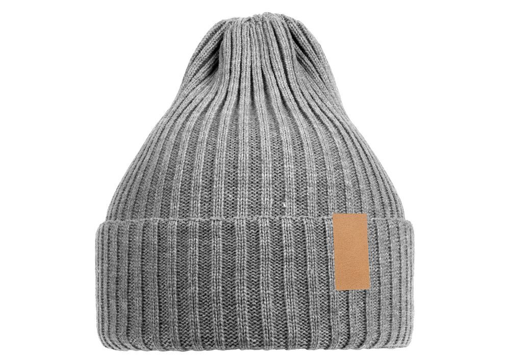 Лейбл кожаный Pasek, S, бежевый арт.16233.12