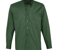 Рубашка мужская с длинным рукавом Bel Air, темно-зеленая арт.16090264