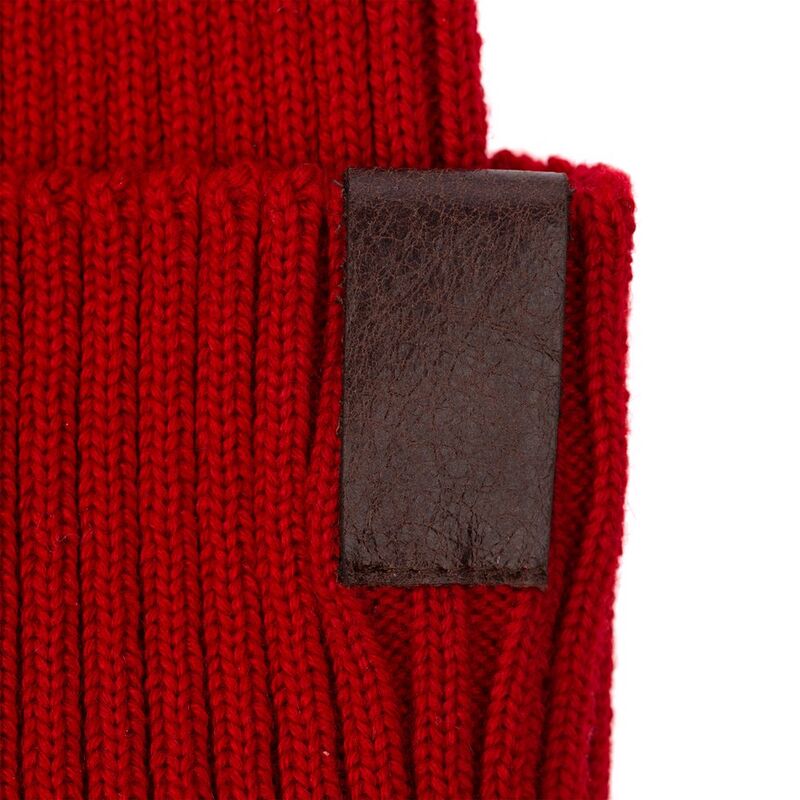 Лейбл кожаный Pasek, S, коричневый арт.16233.59