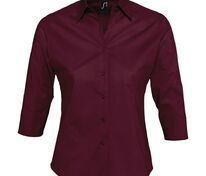 Рубашка женская с рукавом 3/4 Effect 140, бордовая арт.17010164