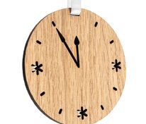Деревянная подвеска Christmate, часы арт.20225.07