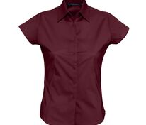 Рубашка женская с коротким рукавом Excess, бордовая арт.17020164
