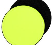 Лейбл из ПВХ с липучкой Menteqo Round, желтый неон арт.16299.89