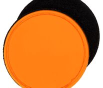 Лейбл из ПВХ с липучкой Menteqo Round, оранжевый неон арт.16299.22