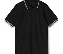 Рубашка поло Virma Stripes, черная арт.1253.30