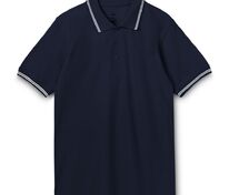 Рубашка поло Virma Stripes, темно-синяя арт.1253.40