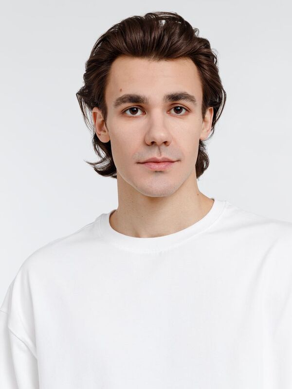 Футболка оверсайз унисекс City Sapiens, молочно-белая арт.16418.60