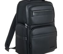 Рюкзак для ноутбука Santiago с кожаной отделкой, черный арт.16567.30