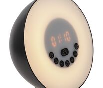 Лампа-колонка со световым будильником dreamTime, ver.2, черная арт.15729.30