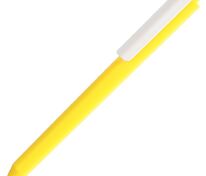 Ручка шариковая Pigra P03 Mat, желтая с белым арт.11583.86