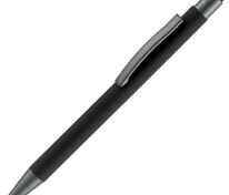 Ручка шариковая Atento Soft Touch Stylus со стилусом, черная арт.16428.30