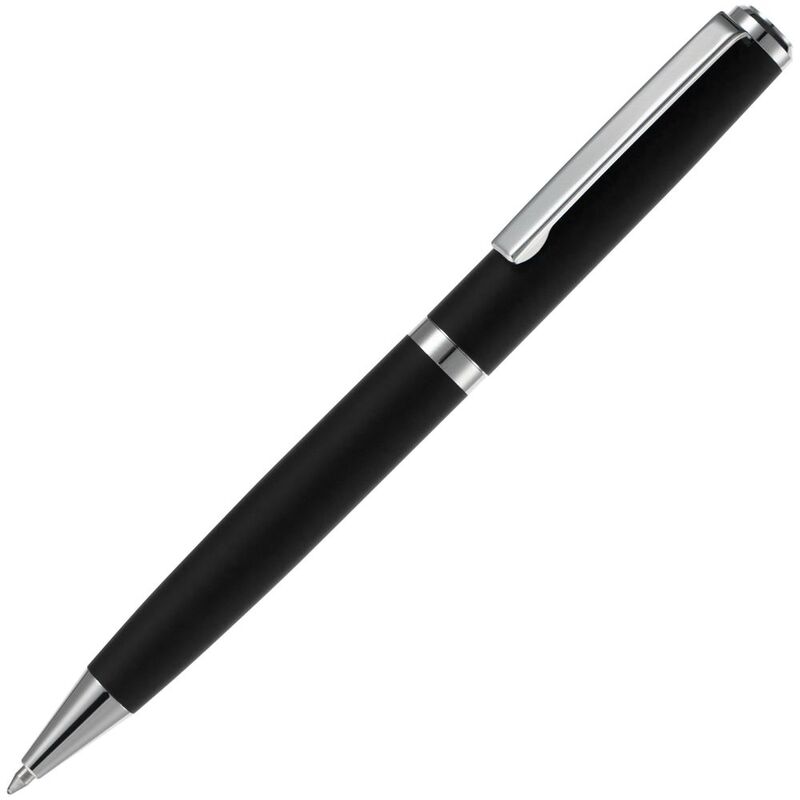 Ручка шариковая Inkish Chrome в футляре, черная арт.16173.30