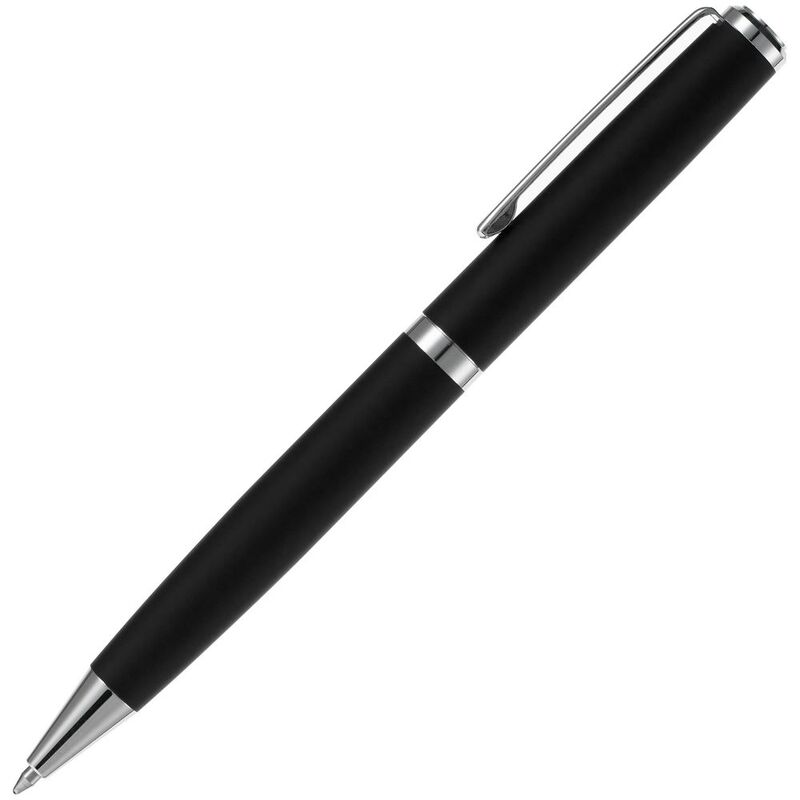 Ручка шариковая Inkish Chrome в футляре, черная арт.16173.30