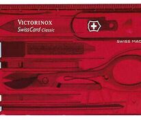 Набор инструментов SwissCard, полупрозрачный красный арт.7703.55