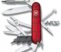 Офицерский нож CyberTool L, прозрачный красный арт.7746.55