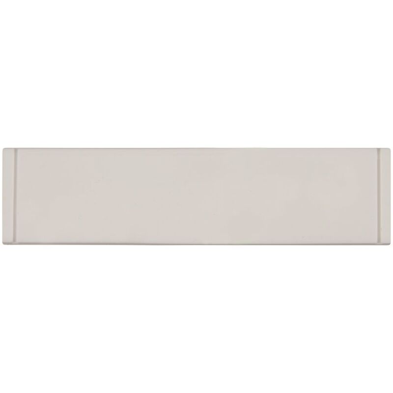 Лейбл из ПВХ Dzeta, S, белый арт.16557.60