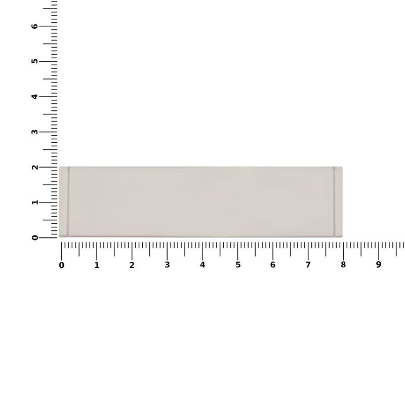 Лейбл из ПВХ Dzeta, S, белый арт.16557.60