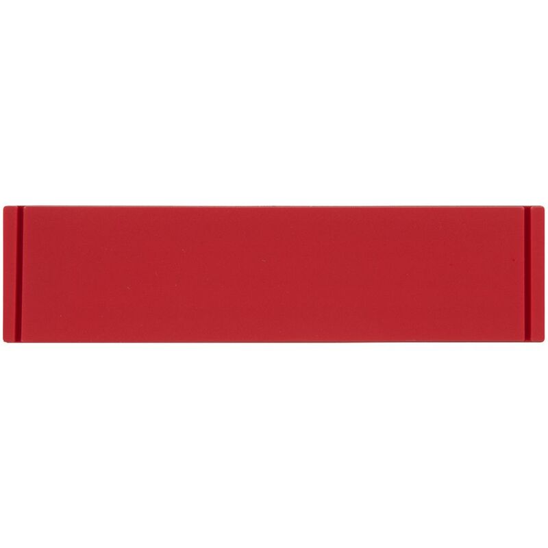 Лейбл из ПВХ Dzeta, S, красный арт.16557.50