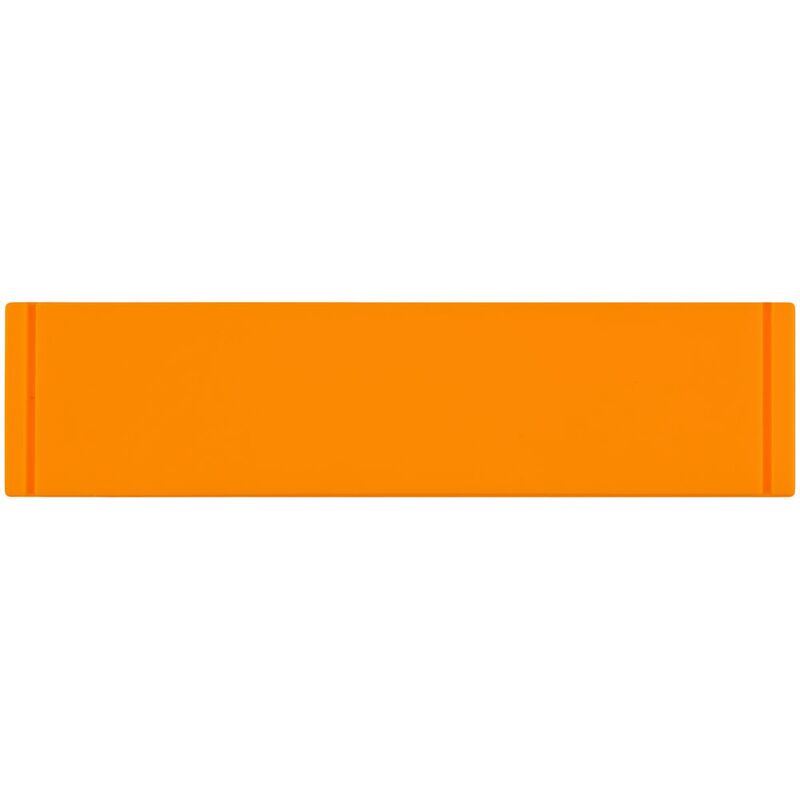 Лейбл из ПВХ Dzeta, S, оранжевый неон арт.16557.22