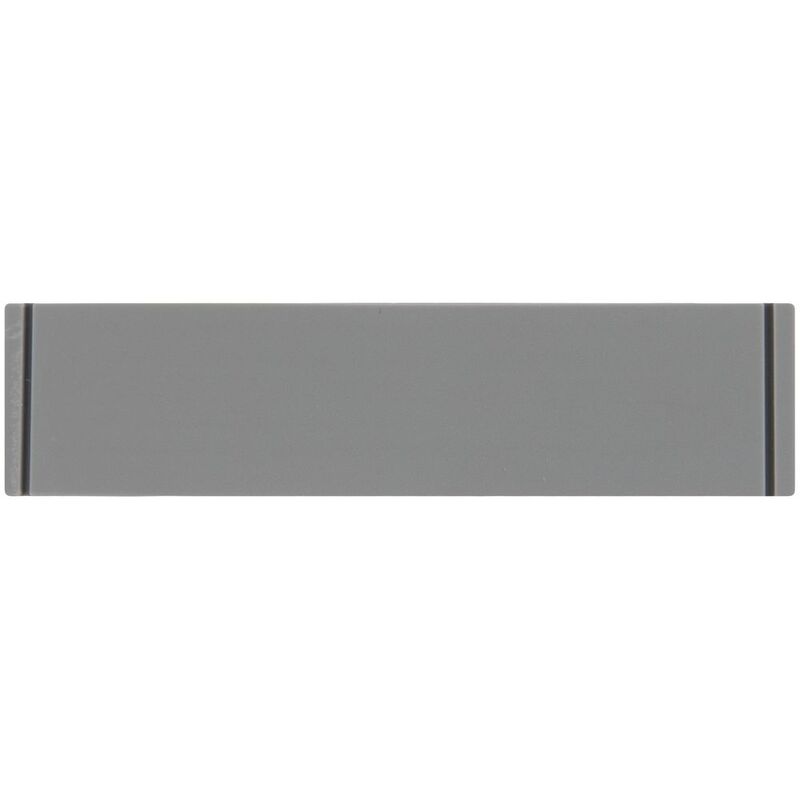 Лейбл из ПВХ Dzeta, S, серый арт.16557.10