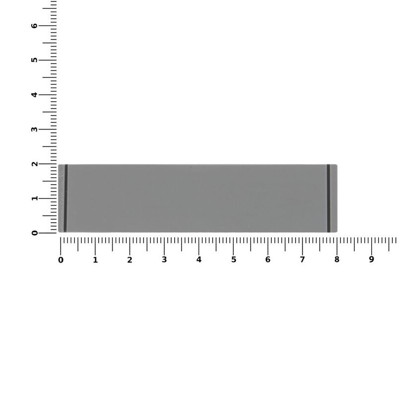 Лейбл из ПВХ Dzeta, S, серый арт.16557.10