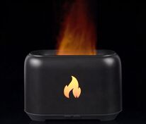 Увлажнитель-ароматизатор Fire Flick с имитацией пламени, черный арт.16899.30