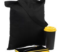 Набор Velours Bag, черный с желтым арт.15205.38