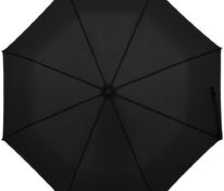 Зонт складной Clevis с ручкой-карабином, черный арт.10992.30