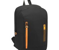 Складной рюкзак Compact Neon, черный с оранжевым арт.16852.31