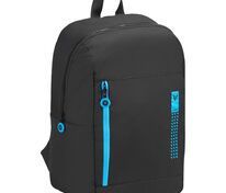 Складной рюкзак Compact Neon, черный с голубым арт.16852.34