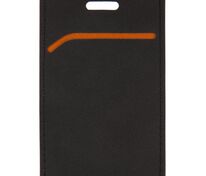 Чехол для пропуска Multimo, черный с оранжевым арт.17623.32