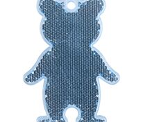 Пешеходный светоотражатель «Мишка», синий арт.4815.40