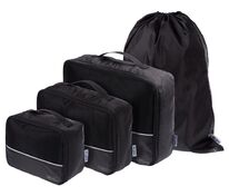 Дорожный набор сумок noJumble 4 в 1, черный арт.3503.30