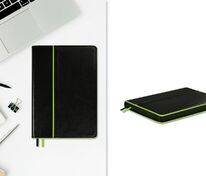 Ежедневник Alanis, недатированный, черный с зеленым арт.18299.39