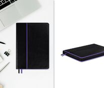 Ежедневник Alanis, недатированный, черный с фиолетовым арт.18299.37