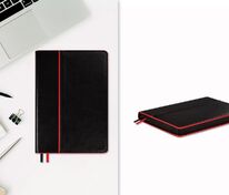 Ежедневник Alanis, недатированный, черный с красным арт.18299.35