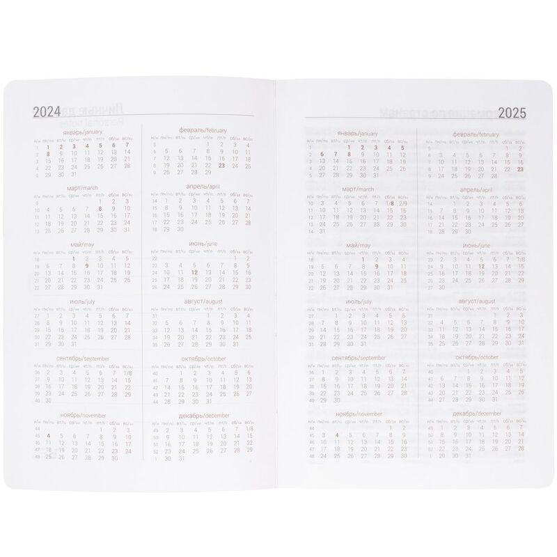 Ежедневник Basis, датированный, красный арт.2842.50