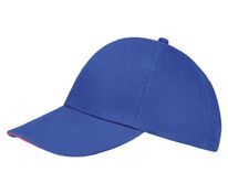 Бейсболка Buffalo, ярко-синяя (royal) с неоново-розовым арт.6404.45