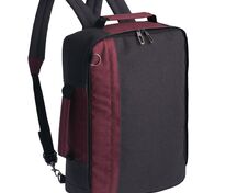 Рюкзак для ноутбука 2 в 1 twoFold, серый с бордовым арт.3324.15