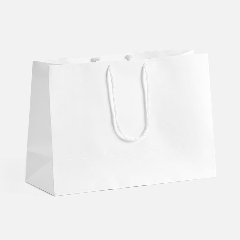 Пакет бумажный с ламинацией Lami Tote M, белый арт.18438.60