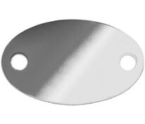 Шильдик металлический Alfa Oval, серебристый (хром) арт.13843.02