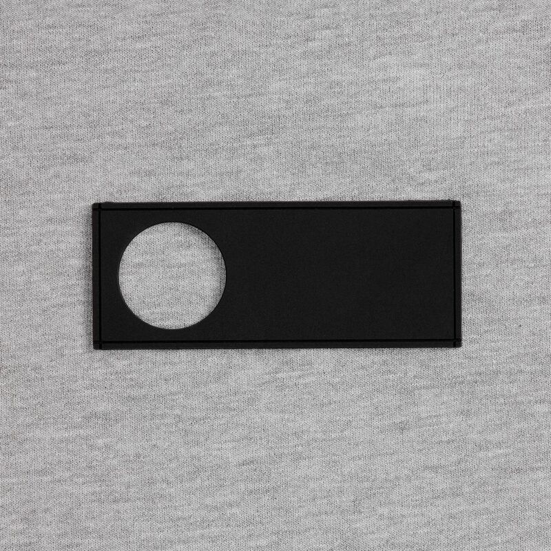 Лейбл из ПВХ с вырубкой &laquo;Круг&raquo;, черный арт.17593.30