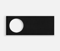 Лейбл из ПВХ с вырубкой «Круг», черный арт.17593.30