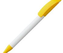 Ручка шариковая Prodir DS3 TPP Special, белая с желтым арт.1912.68
