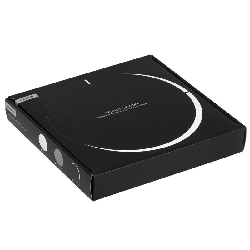 Часы настенные Melancholia Clock, черные арт.7021.36