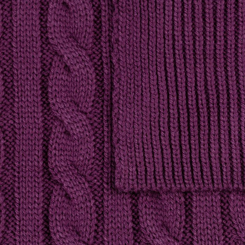 Шарф Heat Trick, баклажановый арт.12876.74