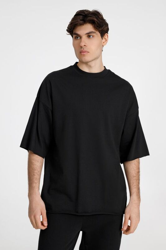 Футболка оверсайз унисекс T9, черная арт.18402.30