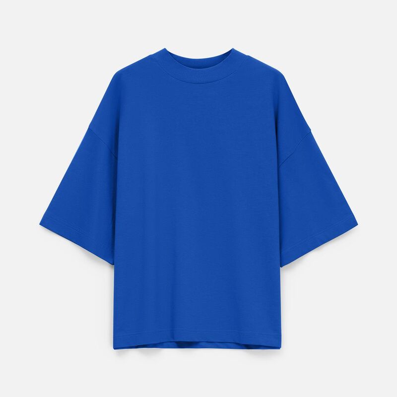 Футболка оверсайз унисекс T9, синяя арт.18402.40