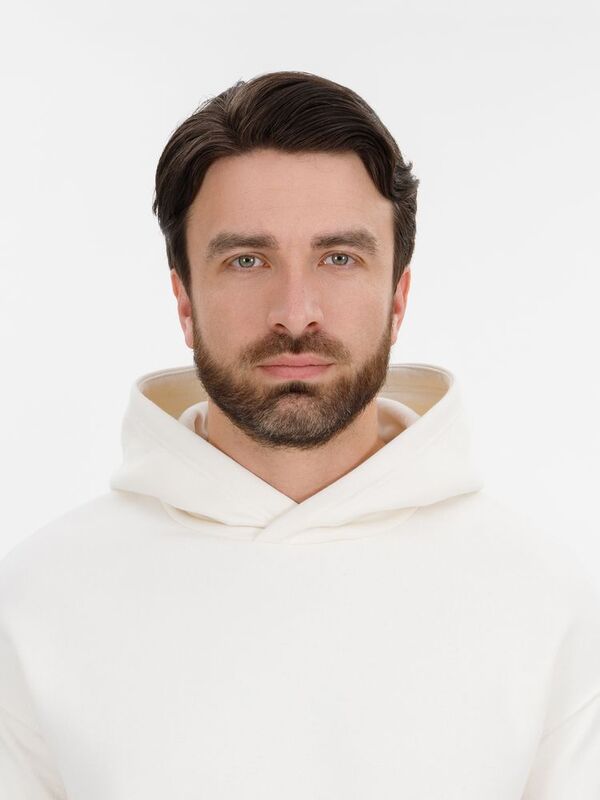 Худи оверсайз унисекс Snuggie, молочно-белое арт.18405.60